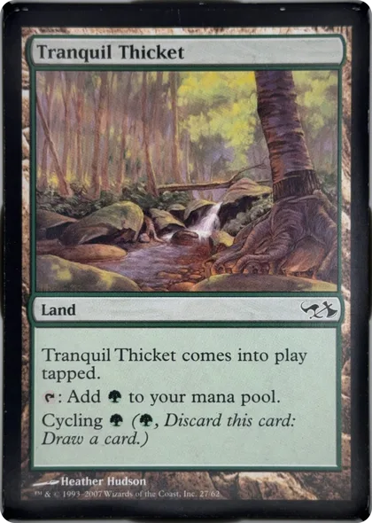 front of card