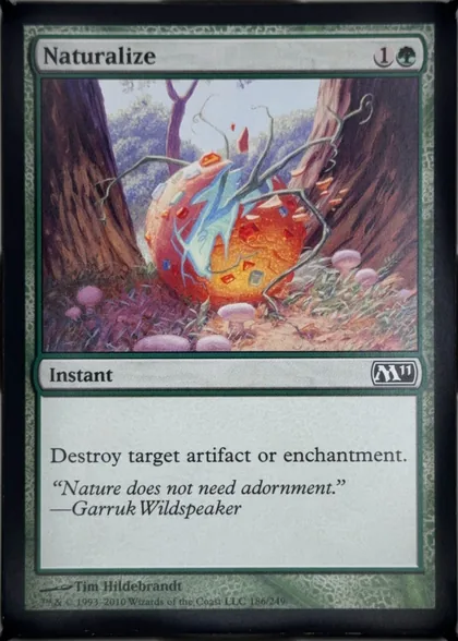 front of card