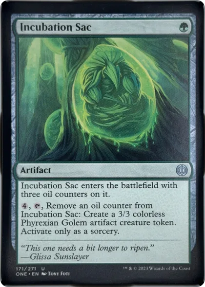 front of card
