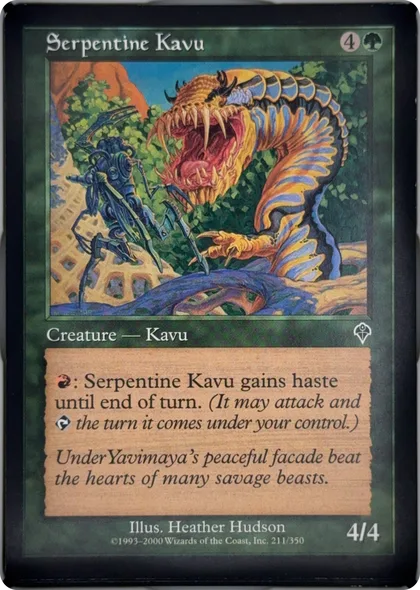 front of card