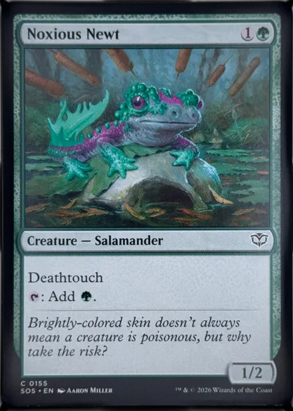front of card