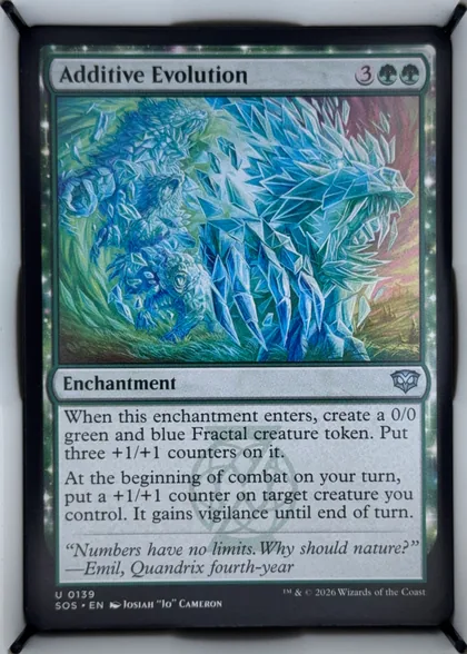 front of card