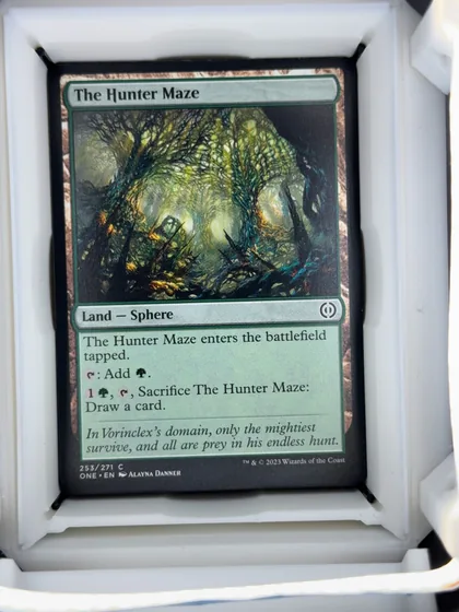 front of card