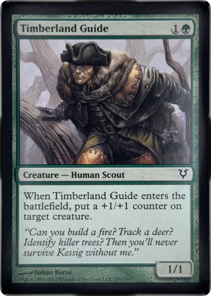 front of card