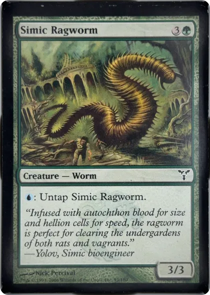 front of card