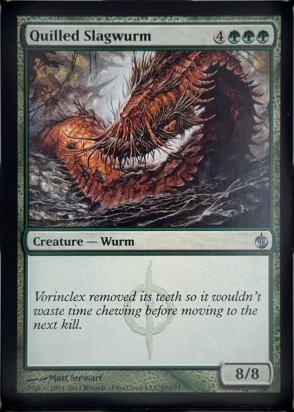 front of card