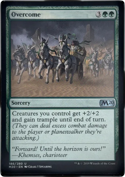 front of card