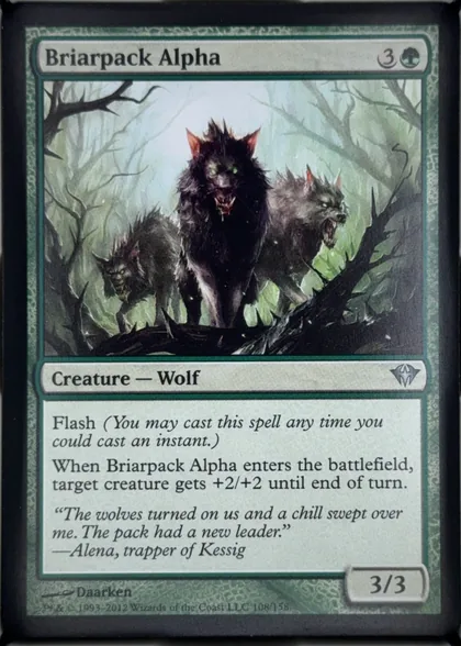 front of card