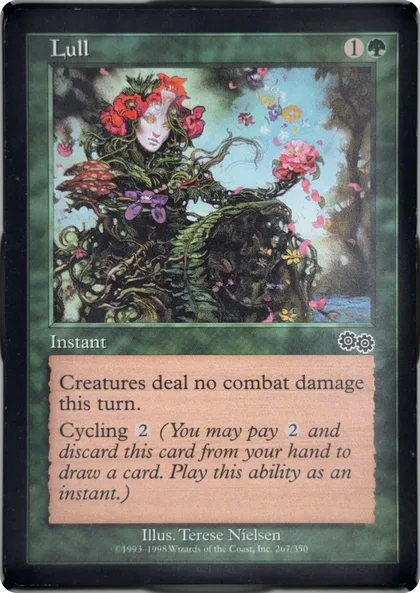 front of card