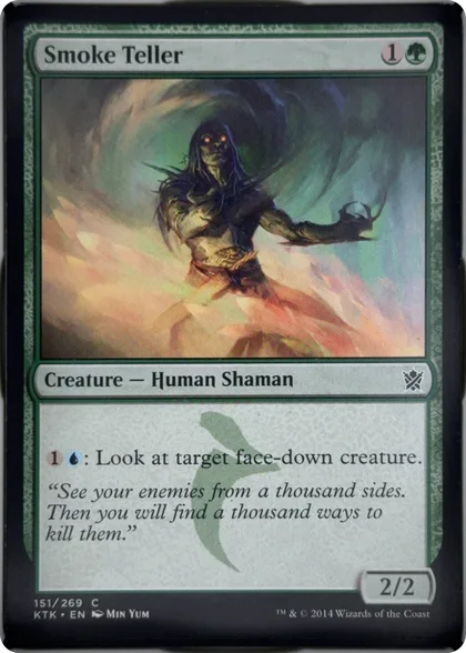 front of card
