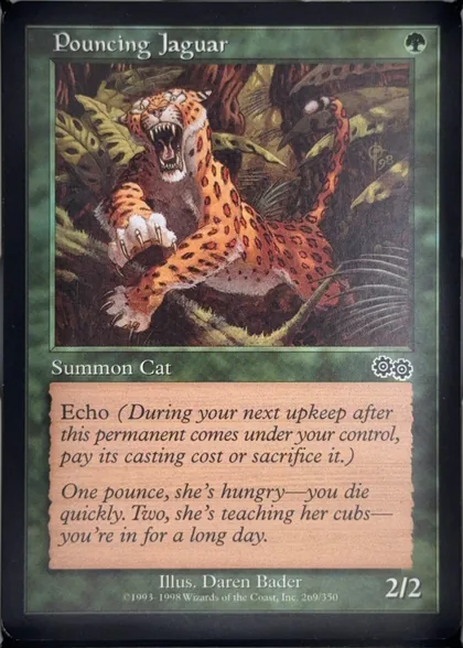 front of card