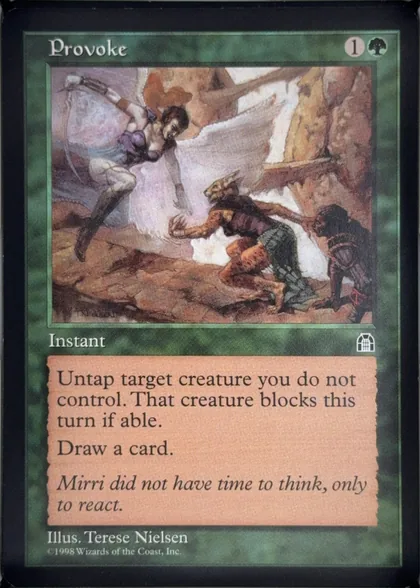 front of card