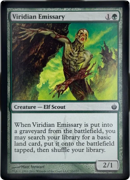 front of card