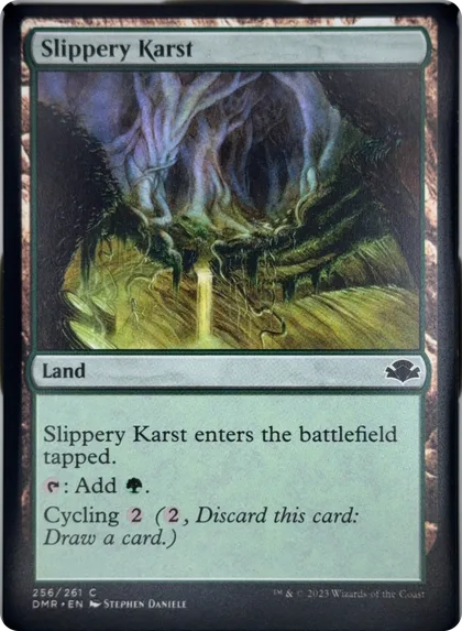 front of card
