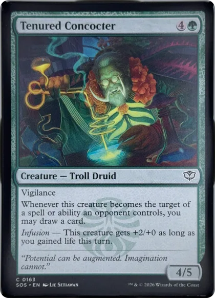 front of card