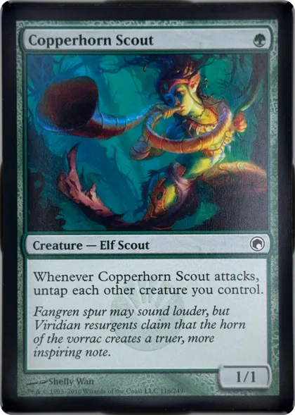 front of card