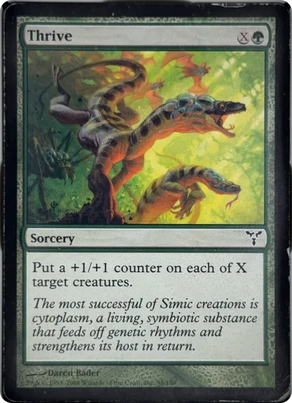 front of card