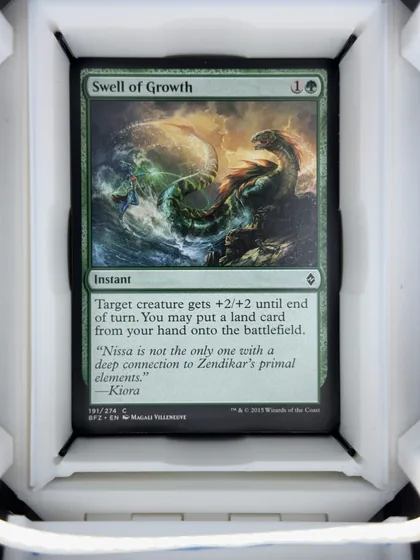 front of card