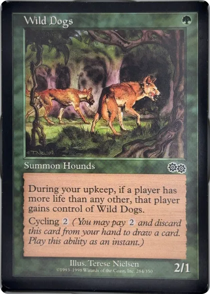 front of card