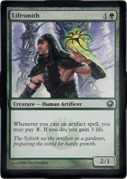 front of card