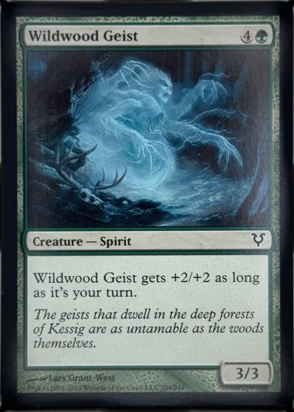 front of card