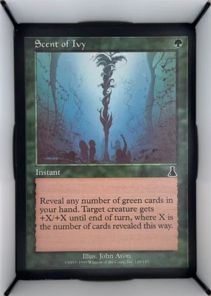 front of card