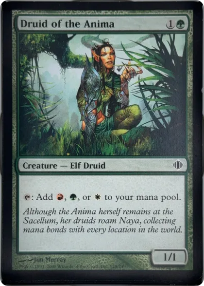 front of card
