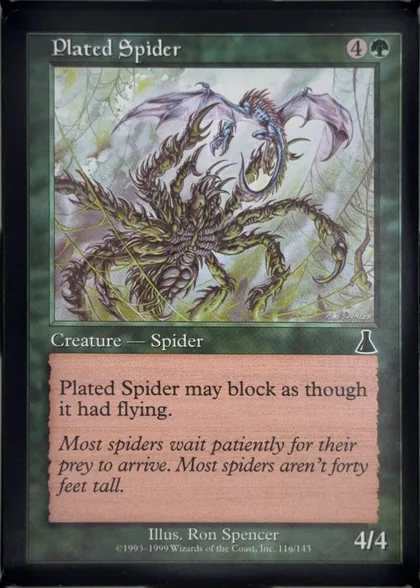 front of card