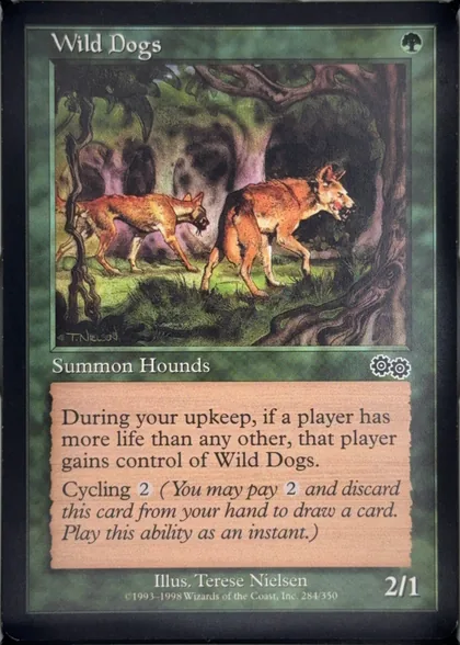 front of card