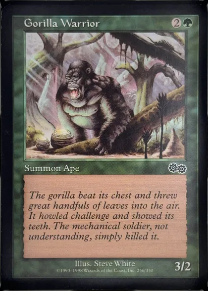 front of card
