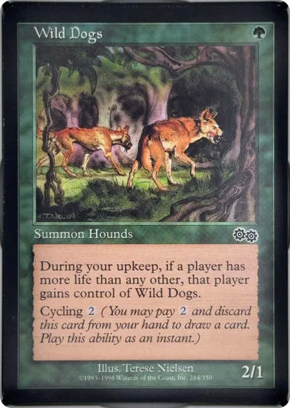 front of card
