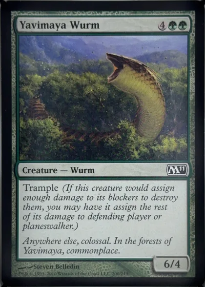 front of card