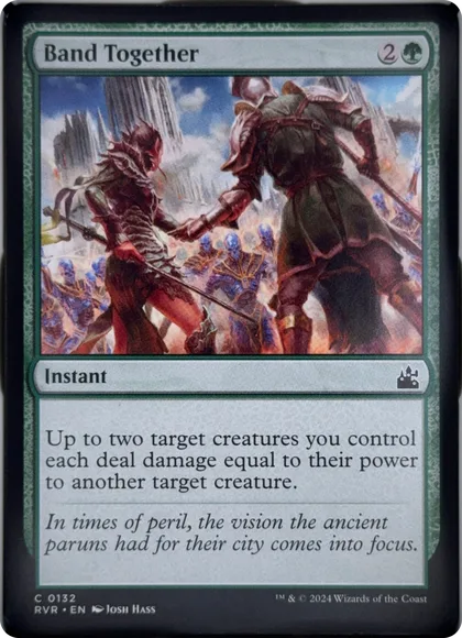 front of card