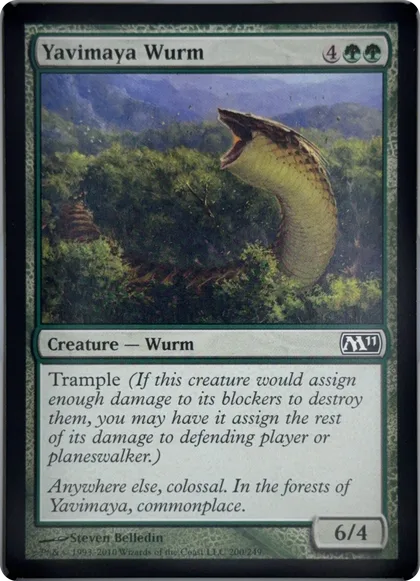 front of card