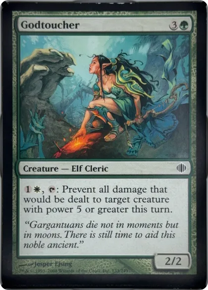 front of card