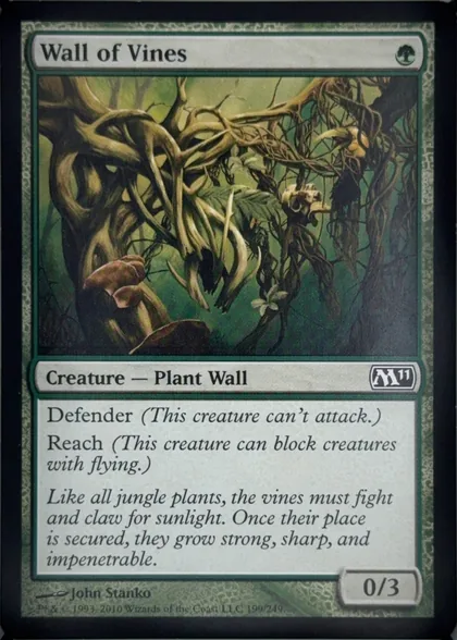 front of card