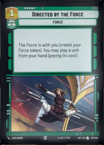 front of card