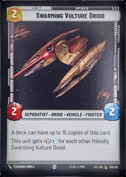 front of card