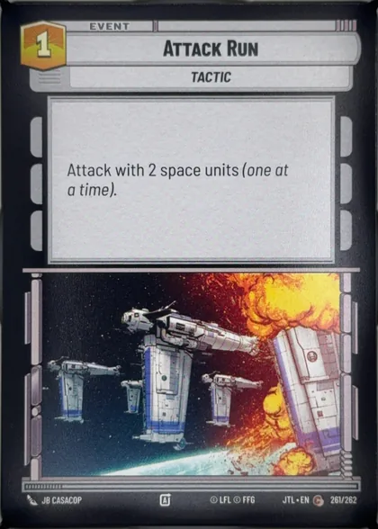 front of card