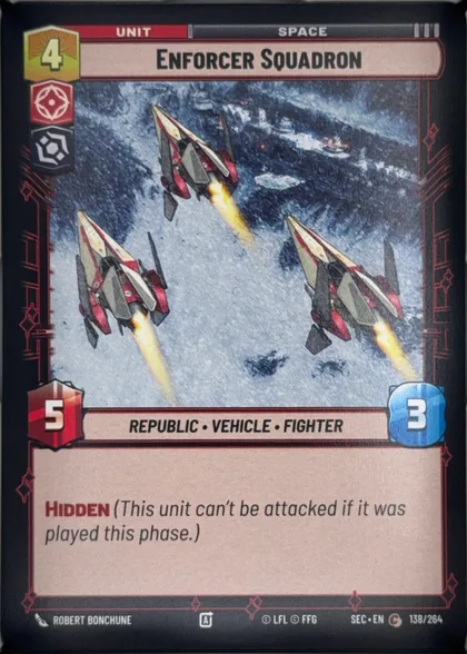 front of card
