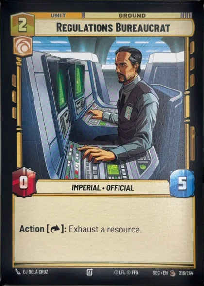 front of card