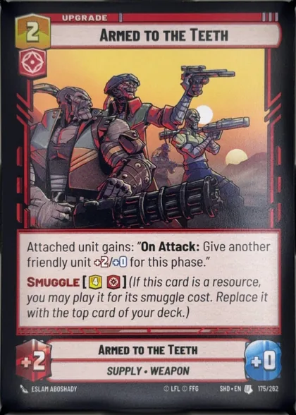 front of card