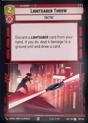 Lightsaber Throw front