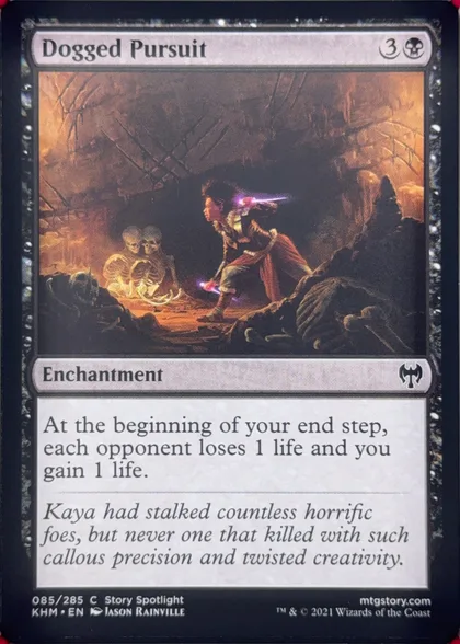 front of card