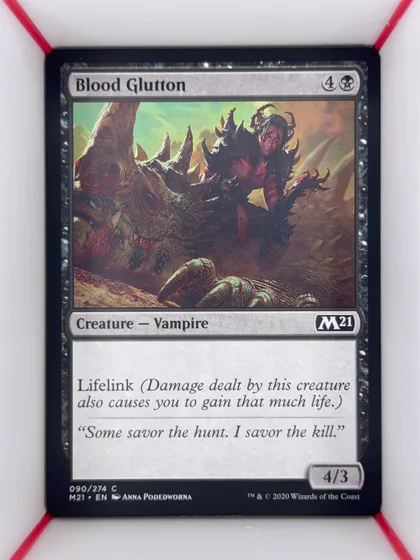 front of card