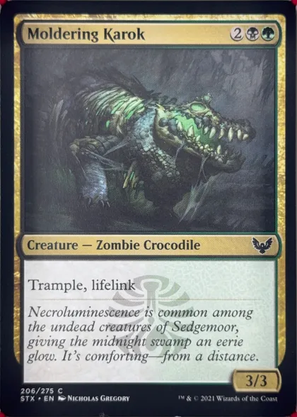front of card