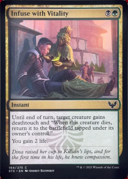 front of card