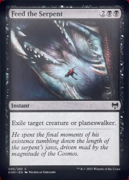 front of card
