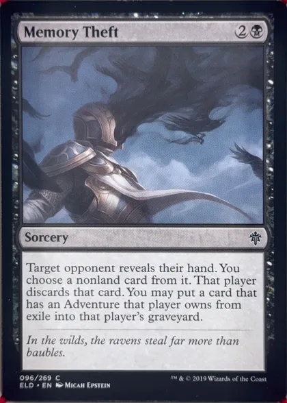 front of card