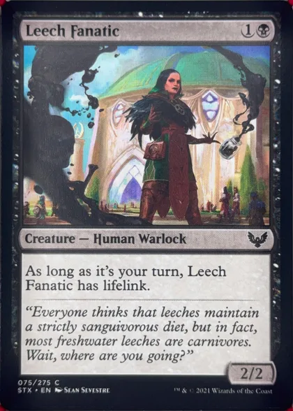 front of card